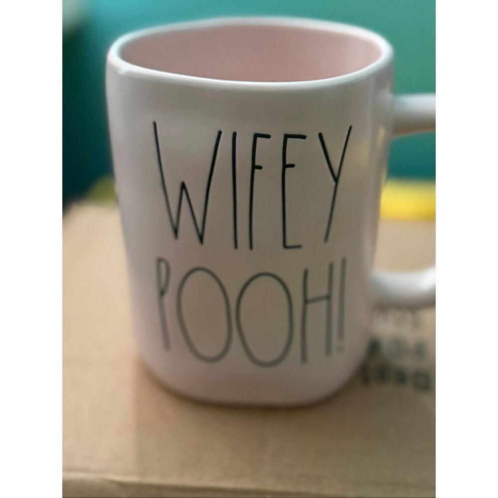 Rae Dunn "Wifey Pooh!" Powder Pink Mug